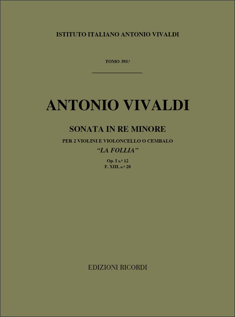 Sonate Per Vl. E B.C.: Per 2 Vl.